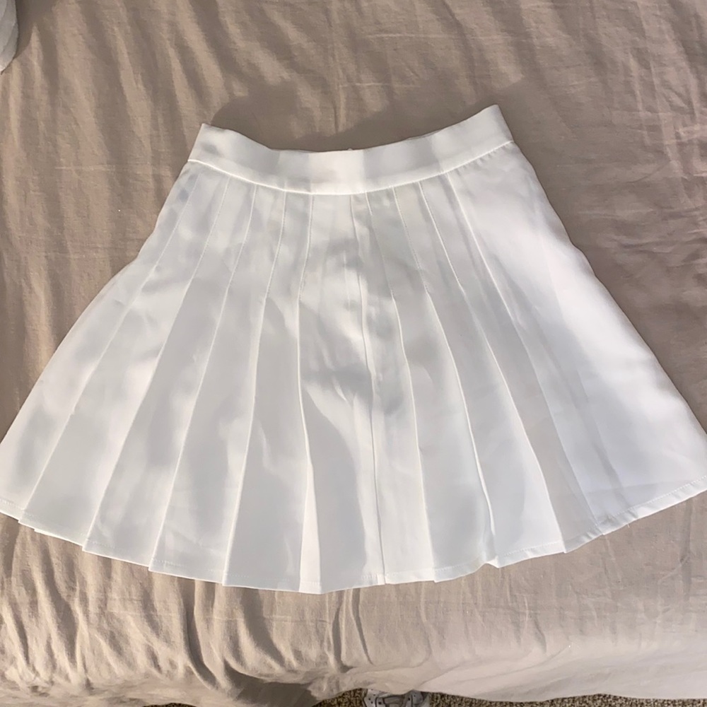 White Princess Polly Pleated Skirt